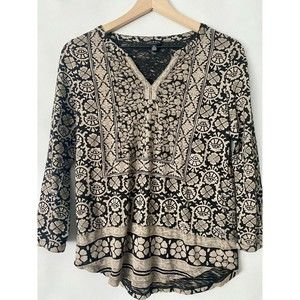 Lucky Brand Patterned Shirt Long Sleeve Small